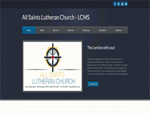 Tablet Screenshot of allsaintslutheran.org